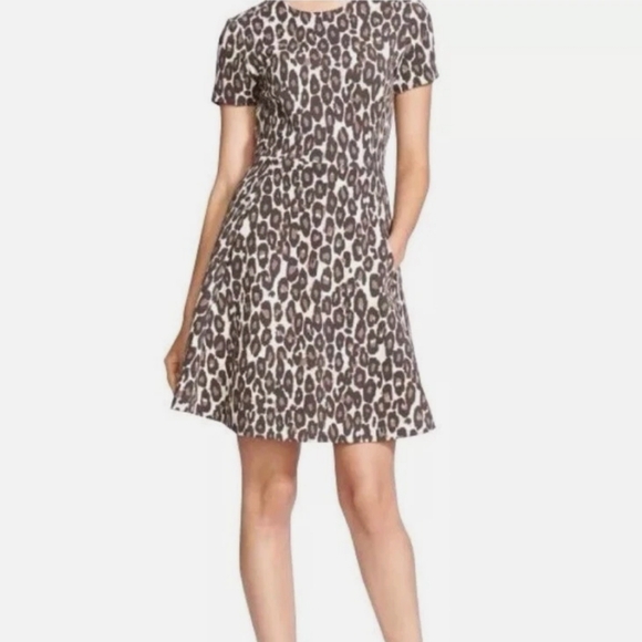 Kate Spade Leopard Print Dress 4 - Picture 1 of 6